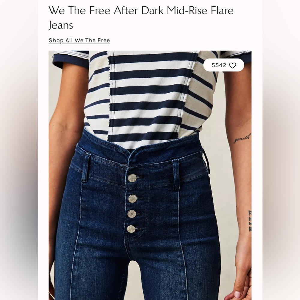 We The Free After Dark Mid-Rise Flare Jeans